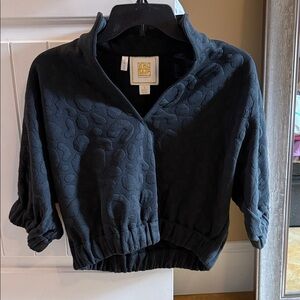 Emily McCarthy Black leopard shirt